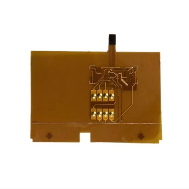 custom flexible PCB with yellow coverlay