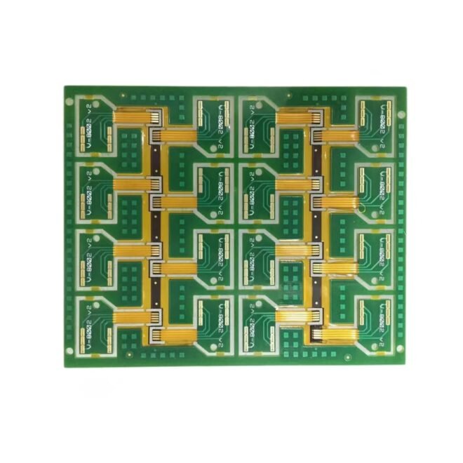 custom flexible PCB with yellow coverlay - Image 2